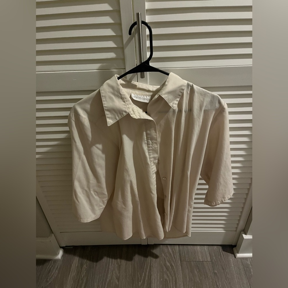 Linen 3/4 Sleeves Button down Blouse